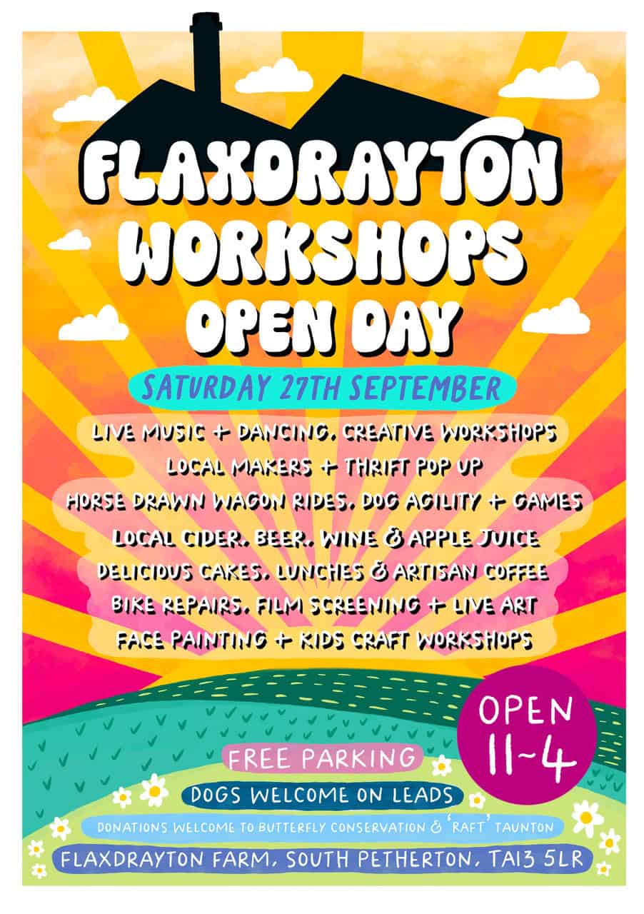 Flaxdrayton Open Day Poster A5 7ad61e5432b749970ed0a3194d9e0f1d